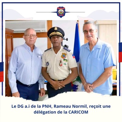 PNH: Rameau Normil reçoit la visite d'une délégation de la CARICOM PNH: Rameau Normil reçoit la visite d'une délégation de la CARICOM