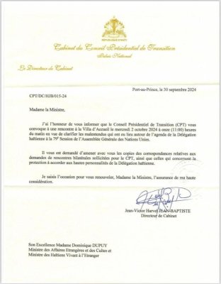 La ministre Dominique Dupuy convoquée par le CPT Dominique Dupuy,CPT