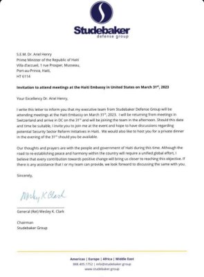 Studebaker: Les mercenaires américains seraient impliqués dans des opérations policières en Haïti Studebaker: Les mercenaires américains seraient impliqués dans des opérations policières en Haïti
