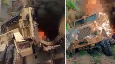 Un blindé incendié lors d'une offensive contre Vitelhomme, des Kenyans sauvés par des policiers haïtiens