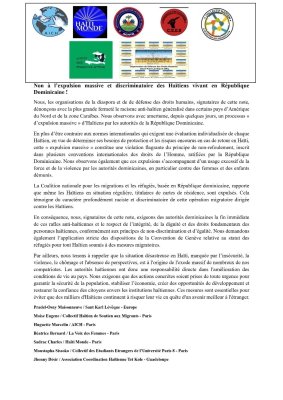 Expulsions massives d’Haïtiens en République Dominicaine : une crise humanitaire dénoncée par plusieurs organisations