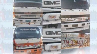 Important coup de filet de la police : cinq camions interceptés et huit millions de gourdes saisis