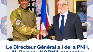 Coopération internationale : Le Directeur Général a.i de la PNH, M. Rameau NORMIL, rencontre l’Ambassadeur du Chili