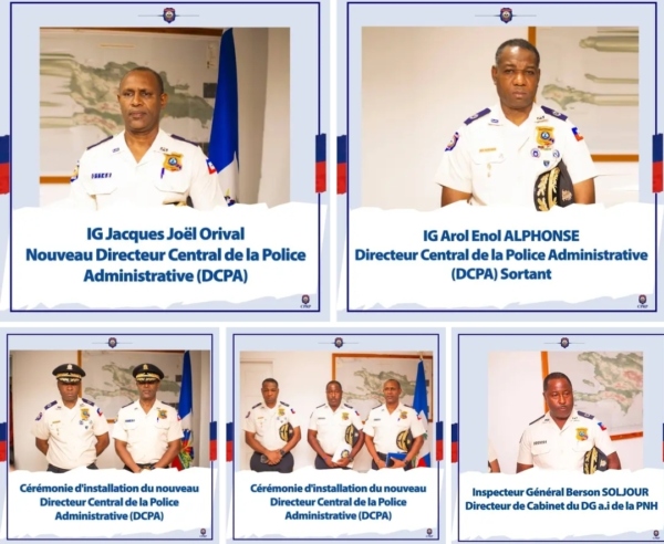 Plusieurs changements opérés au sein de la PNH sous la direction de Vladimir Paraison